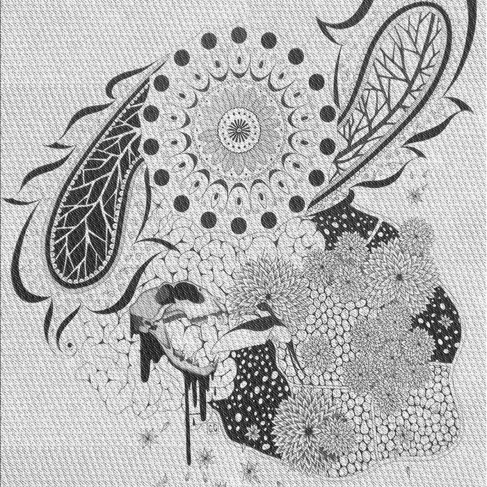 Patterned Off-White Novelty Rug, pat1075