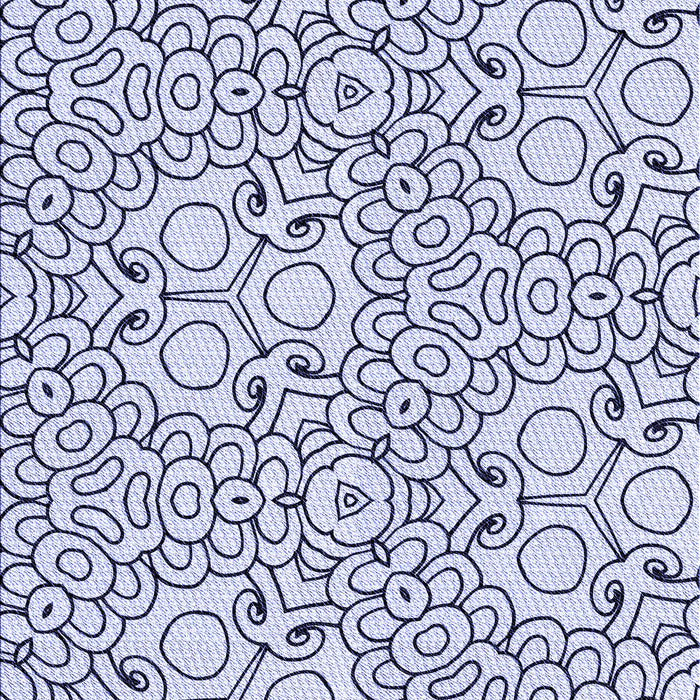 Patterned Lavender Blue Rug, pat1076blu
