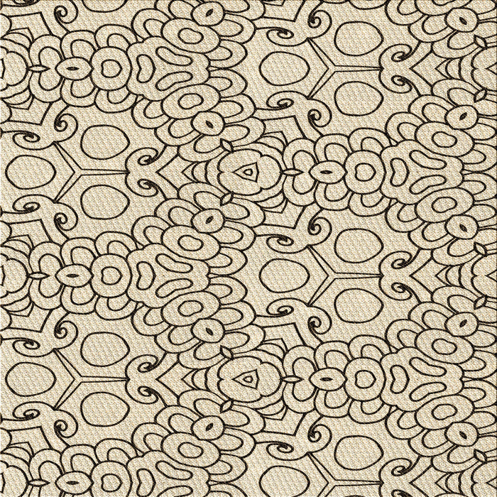 Round Machine Washable Transitional Brown Rug, wshpat1076brn