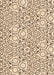 Patterned Light Brown Rug, pat1076org