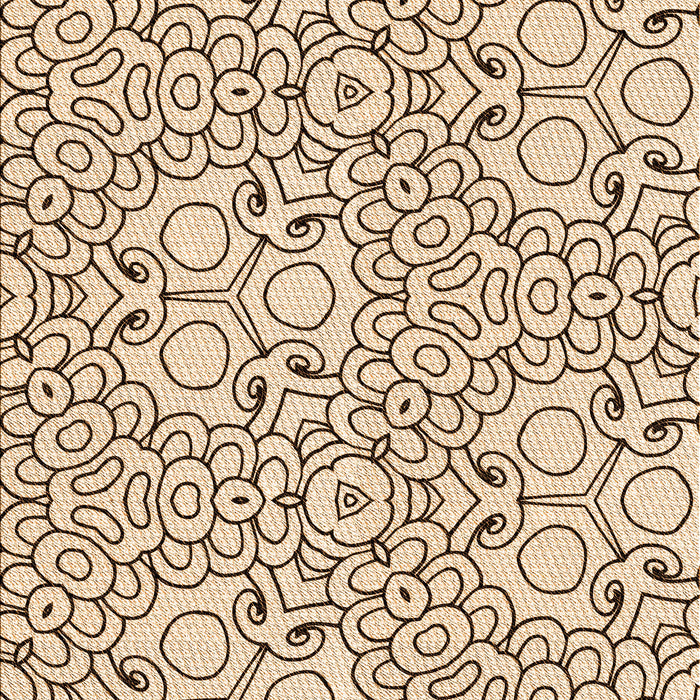 Patterned Light Brown Rug, pat1076org