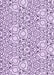 Patterned Purple Flower Purple Rug, pat1076pur