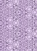 Machine Washable Transitional Purple Flower Purple Rug, wshpat1076pur