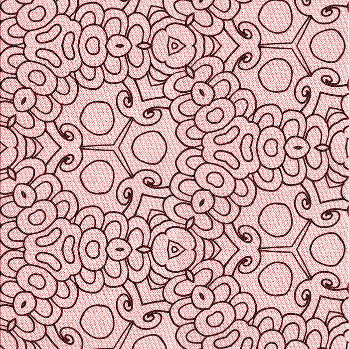 Patterned Light Rose Pink Rug, pat1076rd