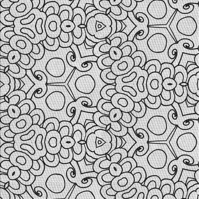 Patterned Off-White Novelty Rug, pat1076