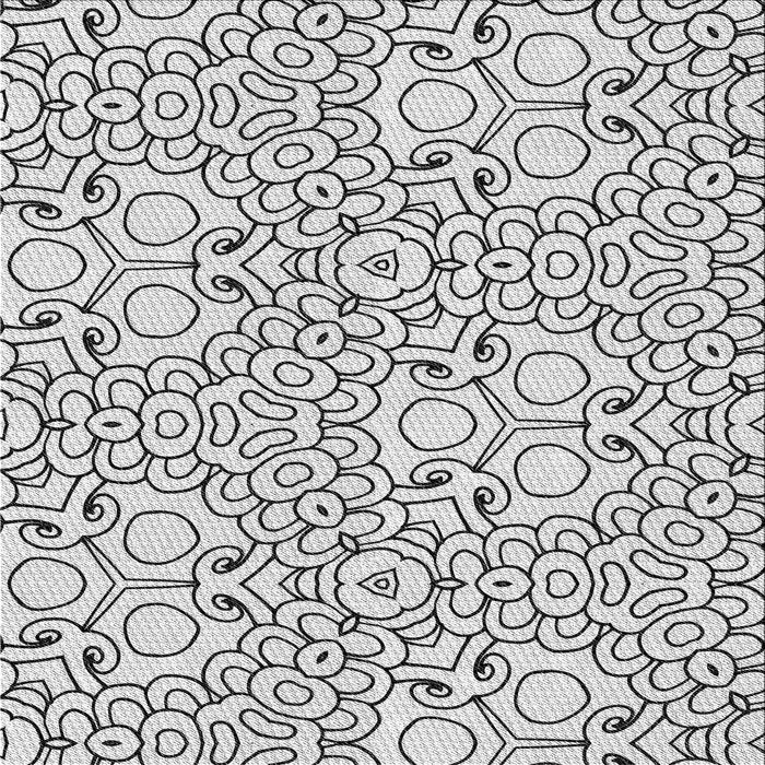 Sideview of Machine Washable Transitional White Smoke Rug, wshpat1076