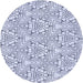 Square Machine Washable Transitional Lavender Blue Rug in a Living Room, wshpat1077blu