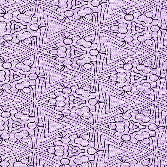 Round Machine Washable Transitional Purple Flower Purple Rug, wshpat1077pur