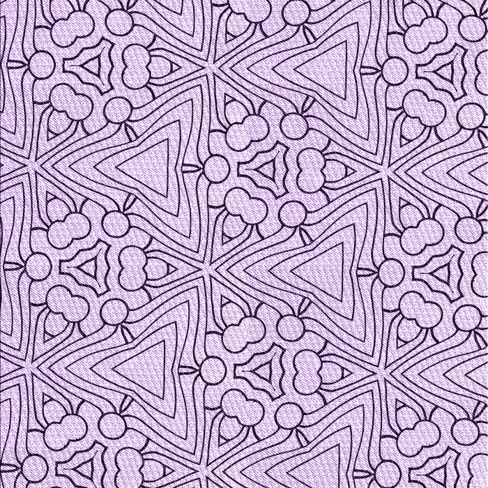 Patterned Purple Flower Purple Rug, pat1077pur