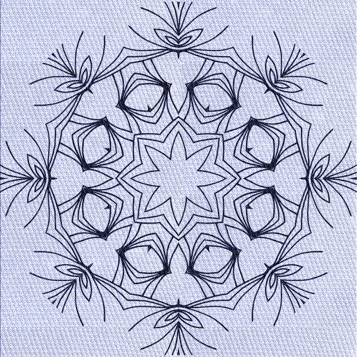 Patterned Lavender Blue Rug, pat1078blu