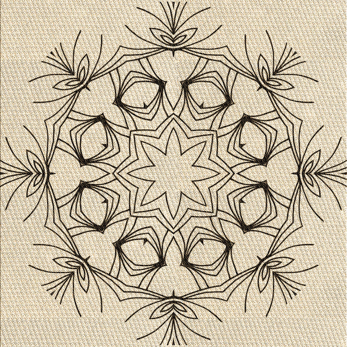 Patterned Moccasin Beige Rug, pat1078brn