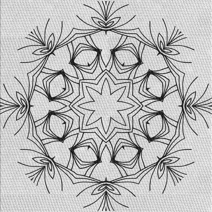 Patterned Platinum Gray Rug, pat1078gry