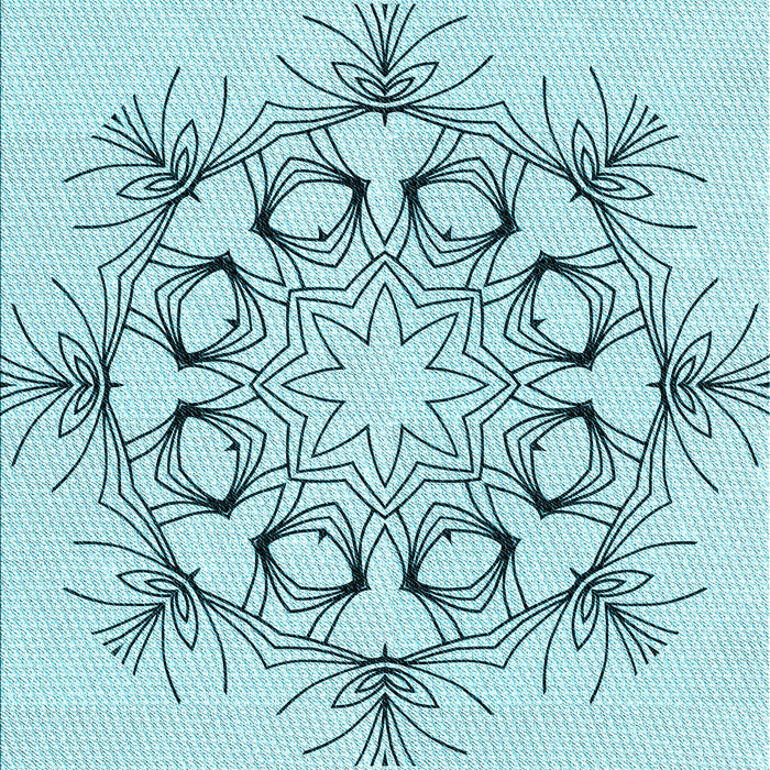 Machine Washable Transitional Electric Blue Rug, wshpat1078lblu