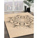 Machine Washable Transitional Peru Brown Rug in a Family Room, wshpat1078org