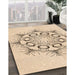 Patterned Peru Brown Rug in Family Room, pat1078org