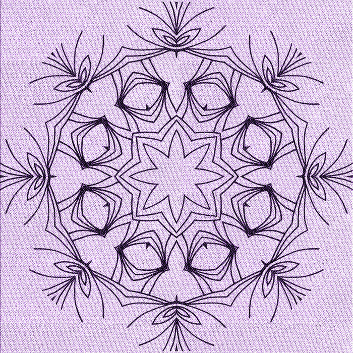 Machine Washable Transitional Lilac Purple Rug, wshpat1078pur