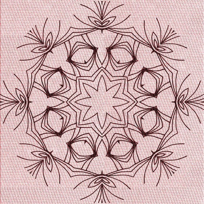 Patterned Pink Rug, pat1078rd