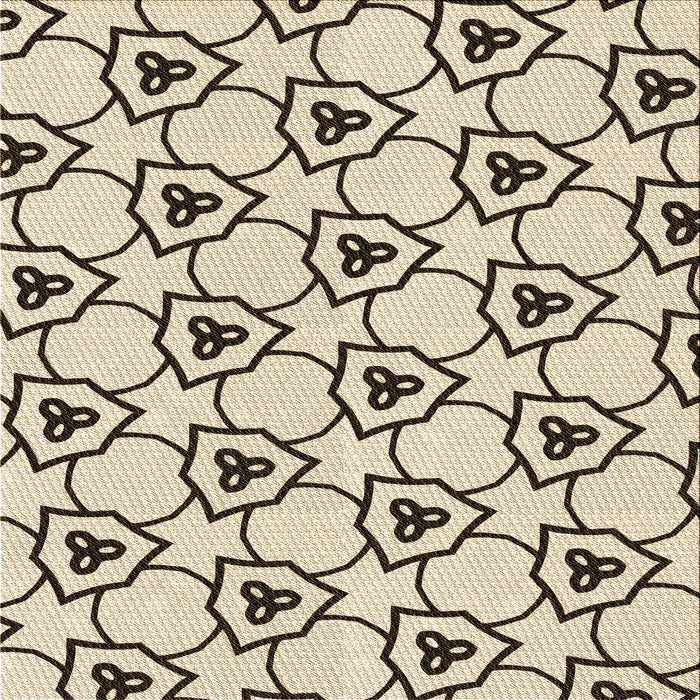 Round Machine Washable Transitional Wheat Beige Rug, wshpat1079brn