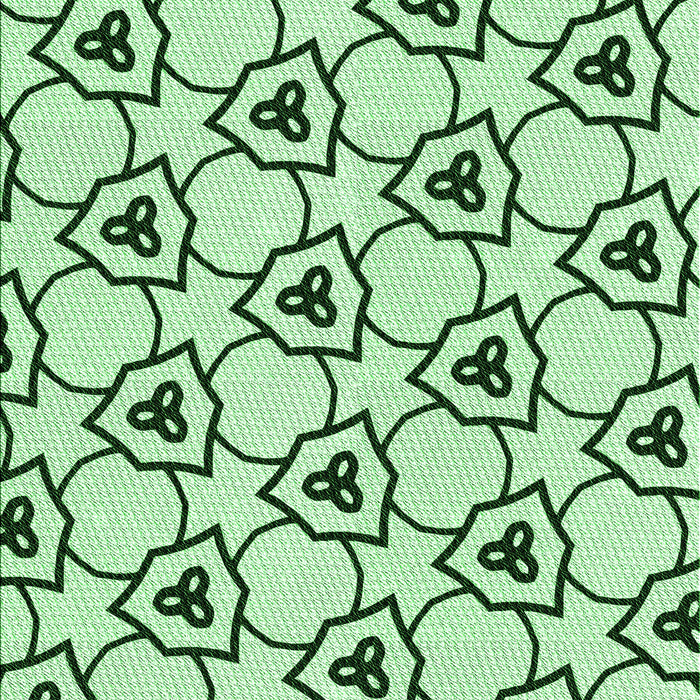 Patterned Mint Green Rug, pat1079grn