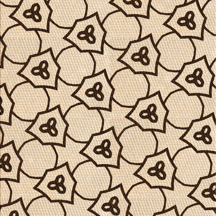 Patterned Light Brown Rug, pat1079org