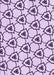 Patterned Purple Flower Purple Rug, pat1079pur