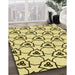 Machine Washable Transitional Harvest Gold Rug in a Family Room, wshpat1079yw