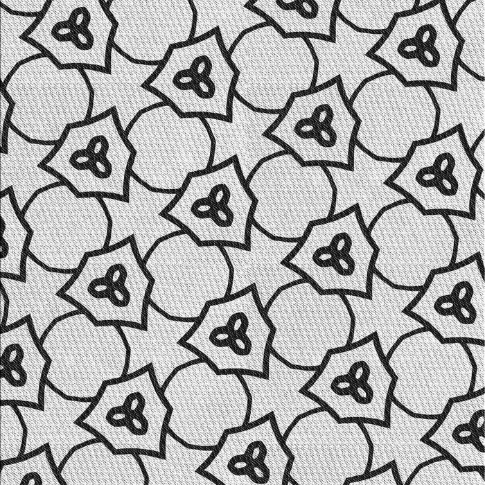 Patterned Ash Gray Novelty Rug, pat1079