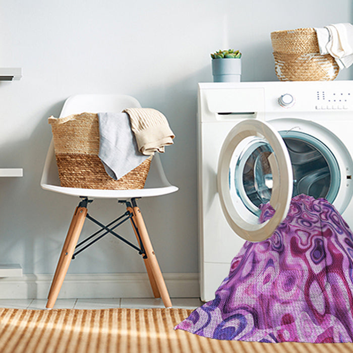 Machine Washable Transitional Violet Purple Rug in a Washing Machine, wshpat108pur