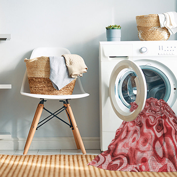 Machine Washable Transitional Light Coral Pink Rug in a Washing Machine, wshpat108rd