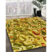 Machine Washable Transitional Bright Gold Yellow Rug in a Family Room, wshpat108yw