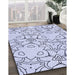 Machine Washable Transitional Lavender Blue Rug in a Family Room, wshpat1080blu