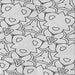 Round Patterned Platinum Gray Rug, pat1080gry