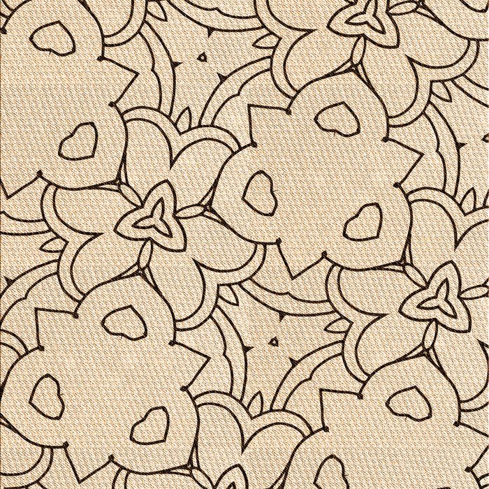 Patterned Bronze Brown Rug, pat1080org