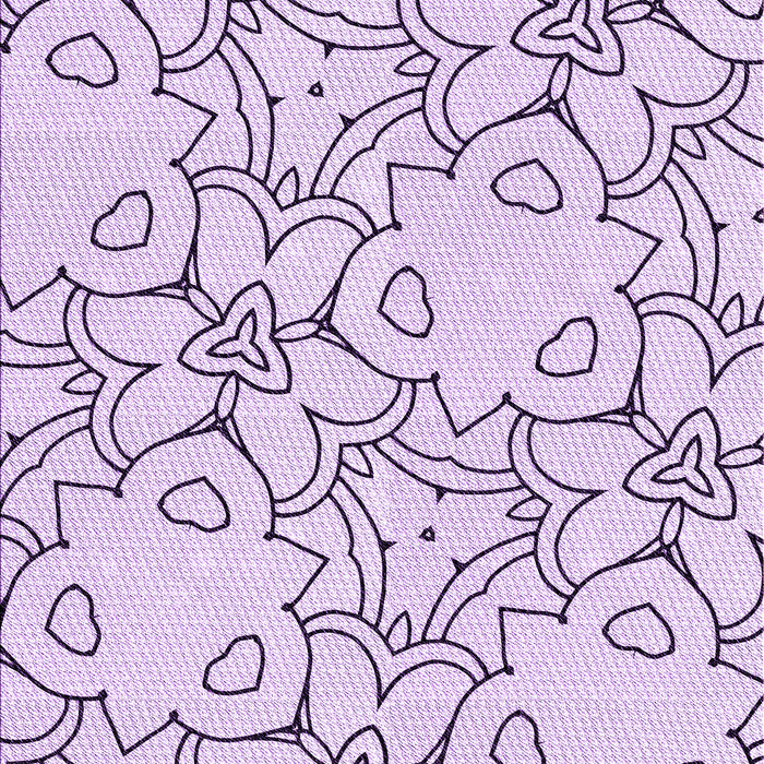 Patterned Lilac Purple Rug, pat1080pur