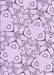 Machine Washable Transitional Lilac Purple Rug, wshpat1080pur