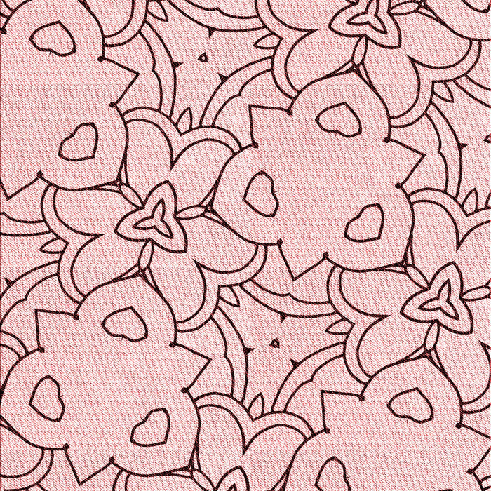 Machine Washable Transitional Pink Rug, wshpat1080rd