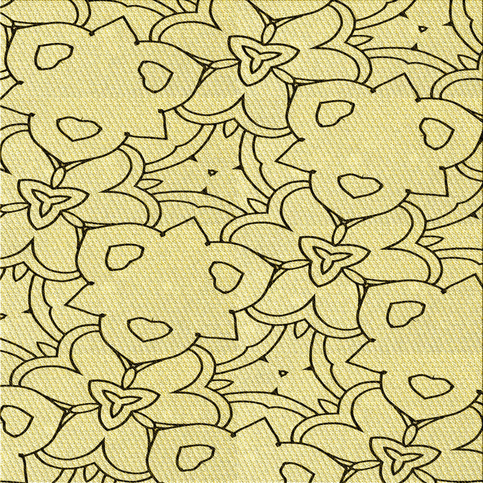 Round Patterned Caramel Brown Rug, pat1080yw