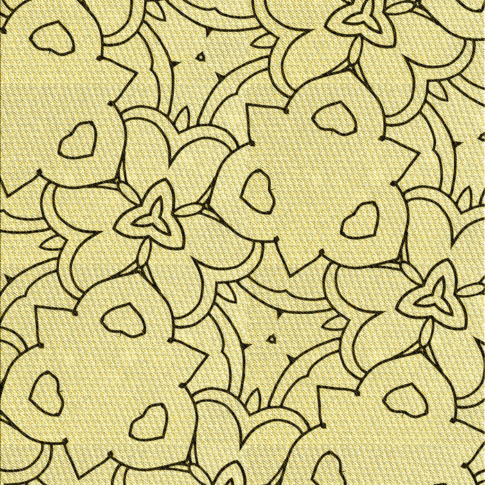 Machine Washable Transitional Caramel Brown Rug, wshpat1080yw