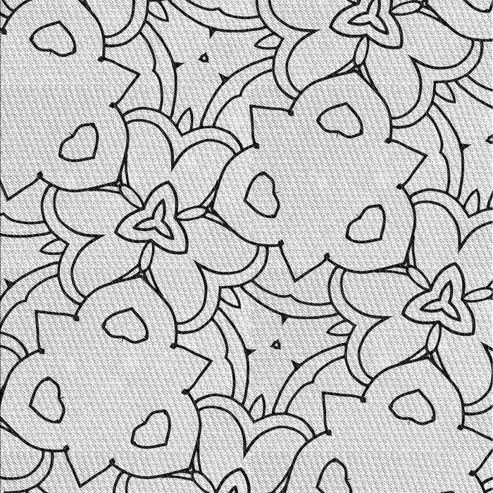 Patterned Off-White Novelty Rug, pat1080