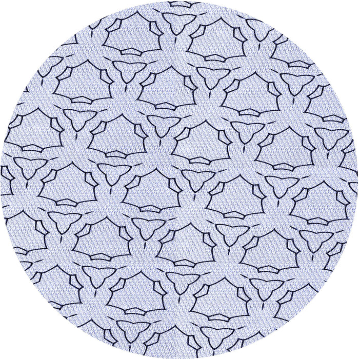 Square Patterned Lavender Blue Rug, pat1081blu