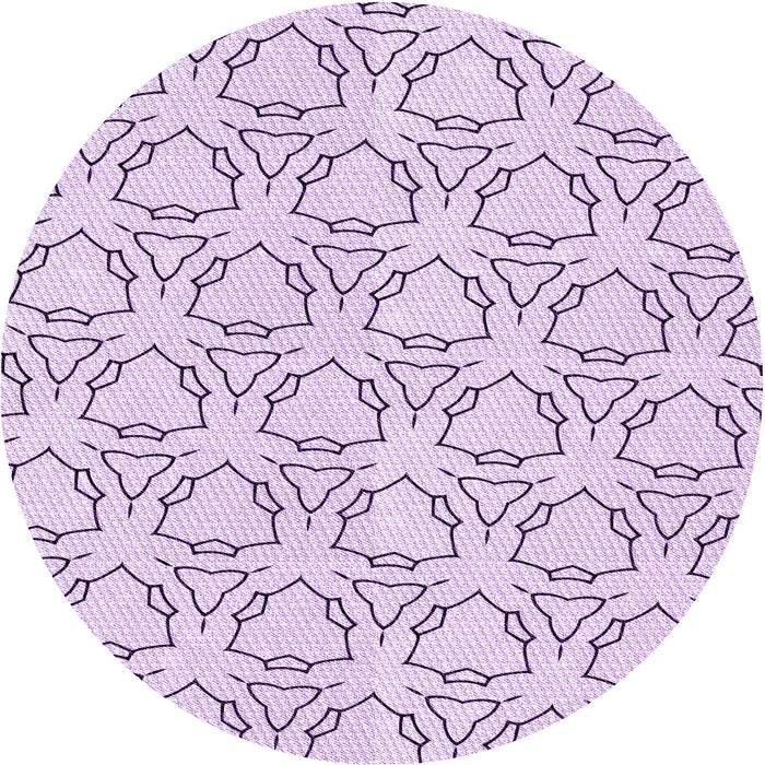 Square Machine Washable Transitional Lilac Purple Rug in a Living Room, wshpat1081pur