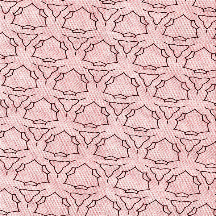 Round Patterned Pink Rug, pat1081rd