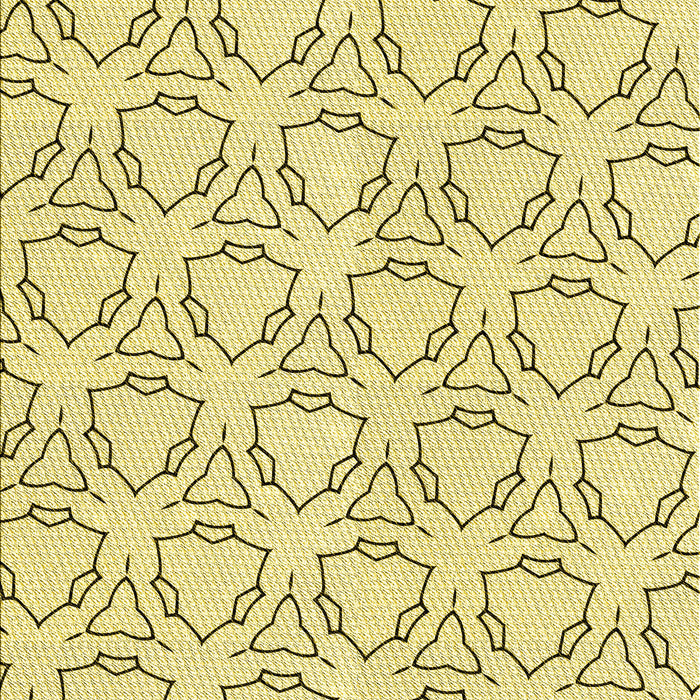 Patterned Sun Yellow Rug, pat1081yw