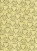 Machine Washable Transitional Sun Yellow Rug, wshpat1081yw