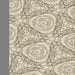 Round Patterned Dark Almond Brown Rug, pat1082brn