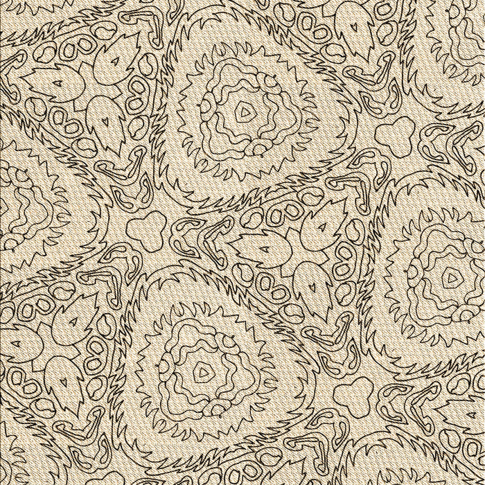 Patterned Dark Almond Brown Rug, pat1082brn