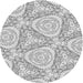 Square Patterned Gray Rug, pat1082gry