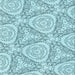 Round Patterned Deep-Sea Green Rug, pat1082lblu