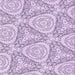Round Patterned Purple Flower Purple Rug, pat1082pur