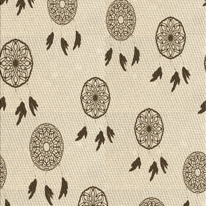 Patterned Moccasin Beige Rug, pat1083brn